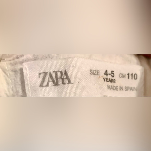 Zara Boho tunic dress or top embroidered gauze Toddler Little Girl’s 4-5 XS NEW - Picture 6 of 6